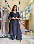 Parrot Aline Top with Plazzo Set