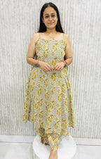 Sleeveless Jaipuri Kurti Plazzo