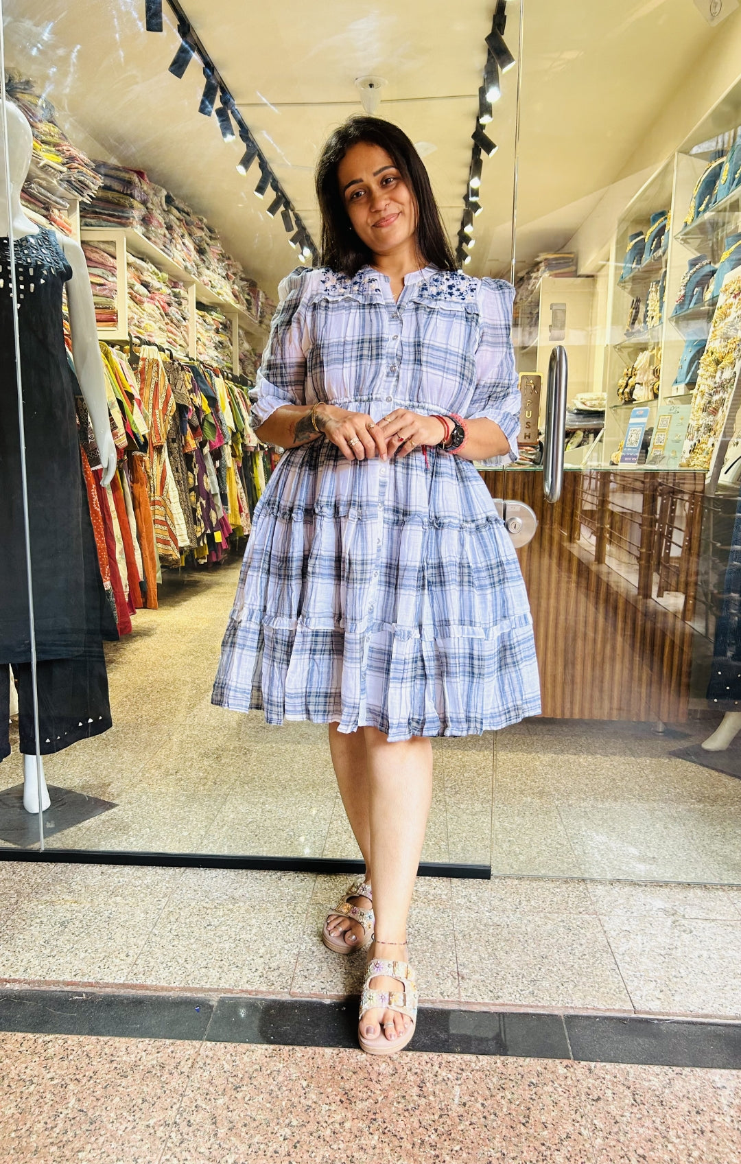 Checks Frock