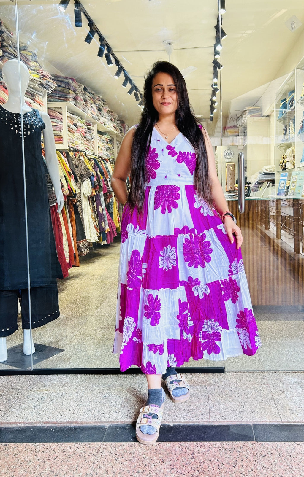 Flower Purple Frock