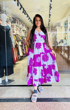 Flower Purple Frock