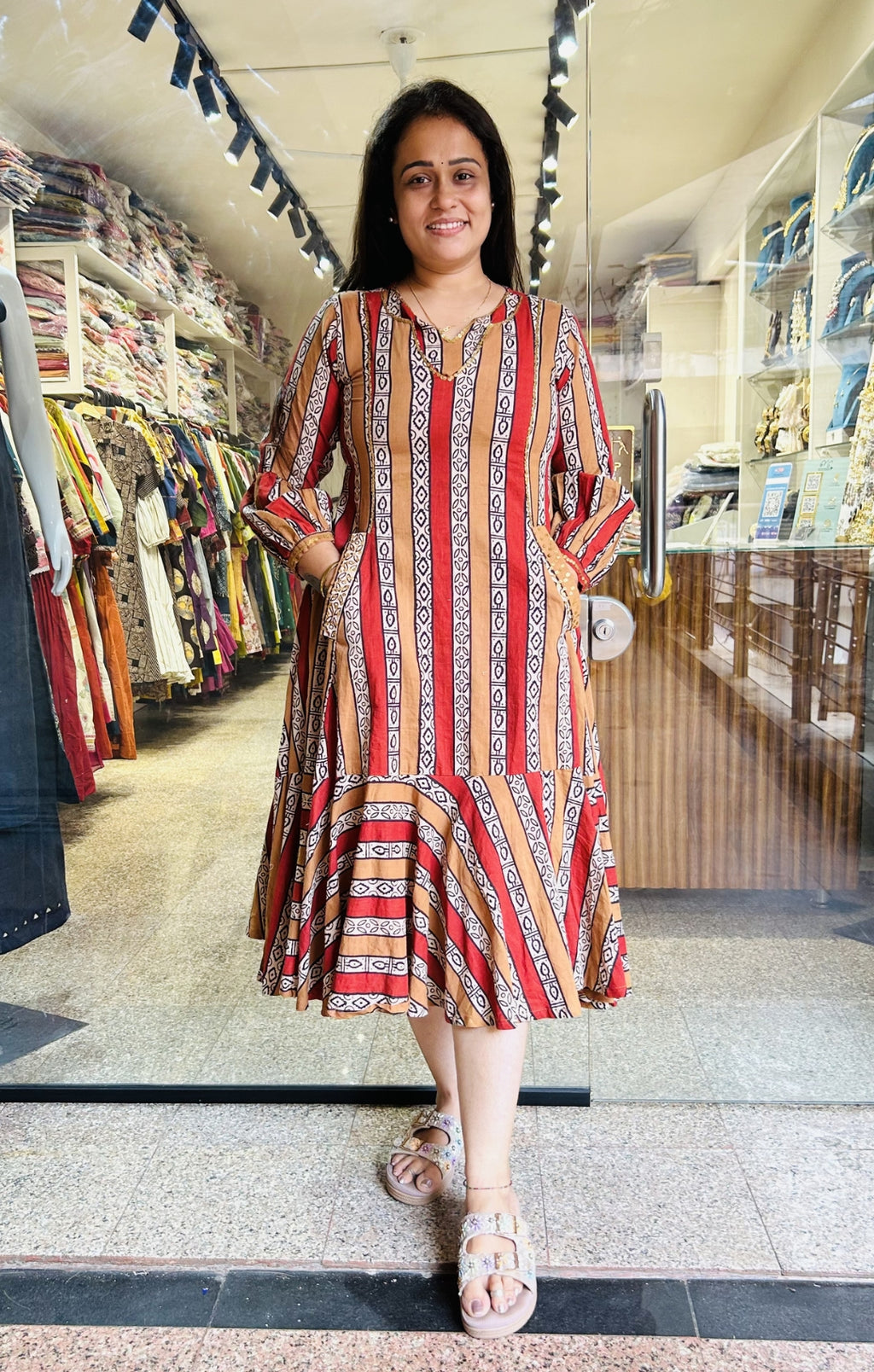 Strips Frock