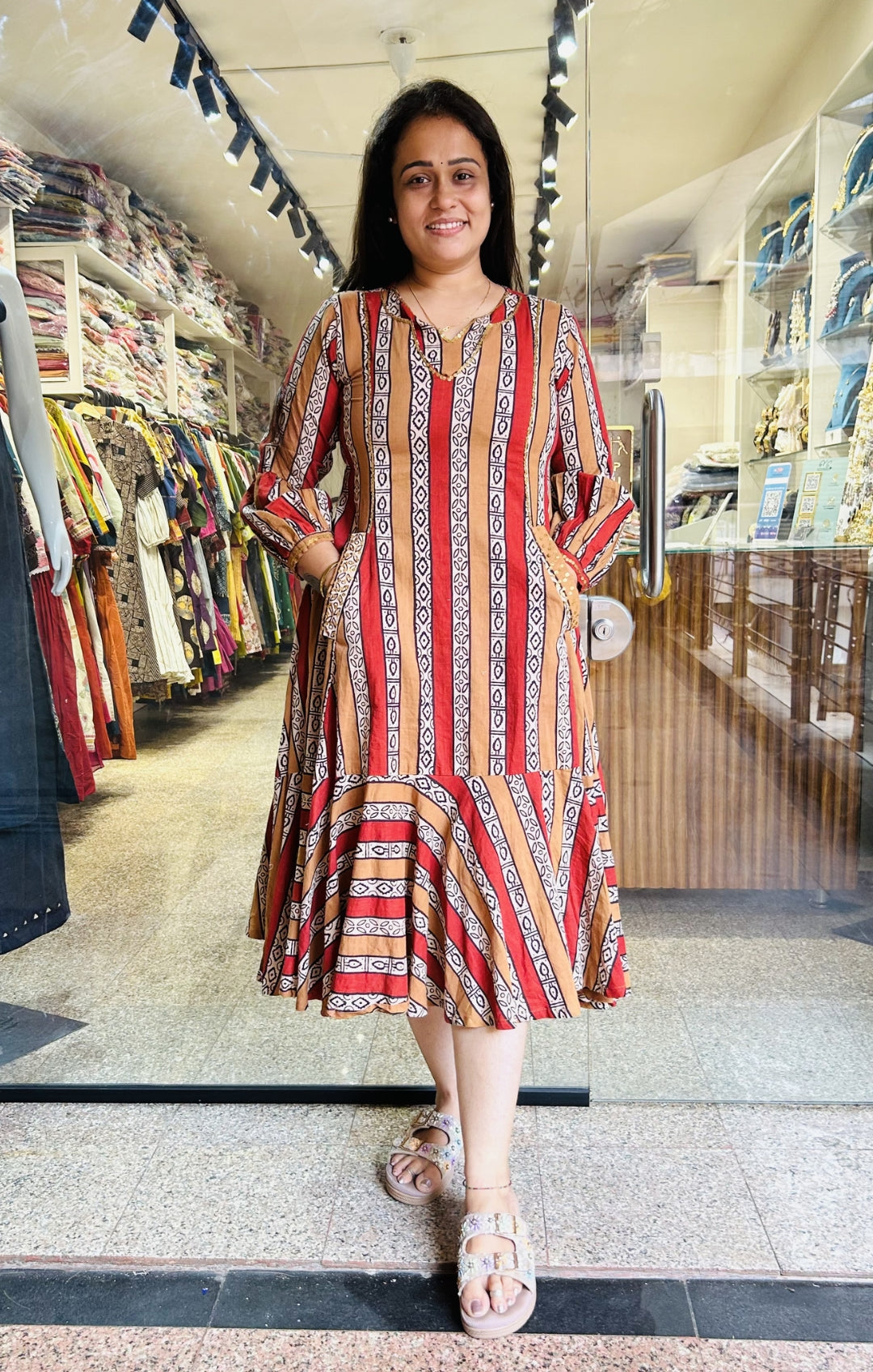 Strips Frock
