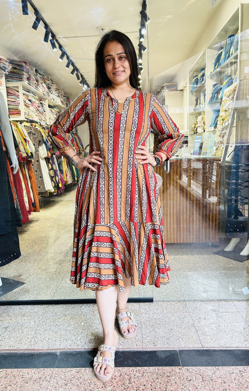 Strips Frock
