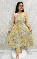 Sleeveless Jaipuri Kurti Plazzo