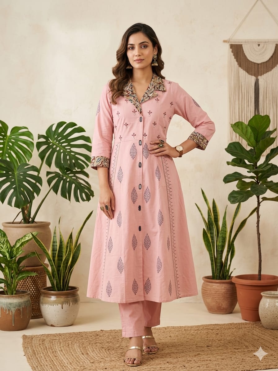 Kamlamkari A Line Top with Pant