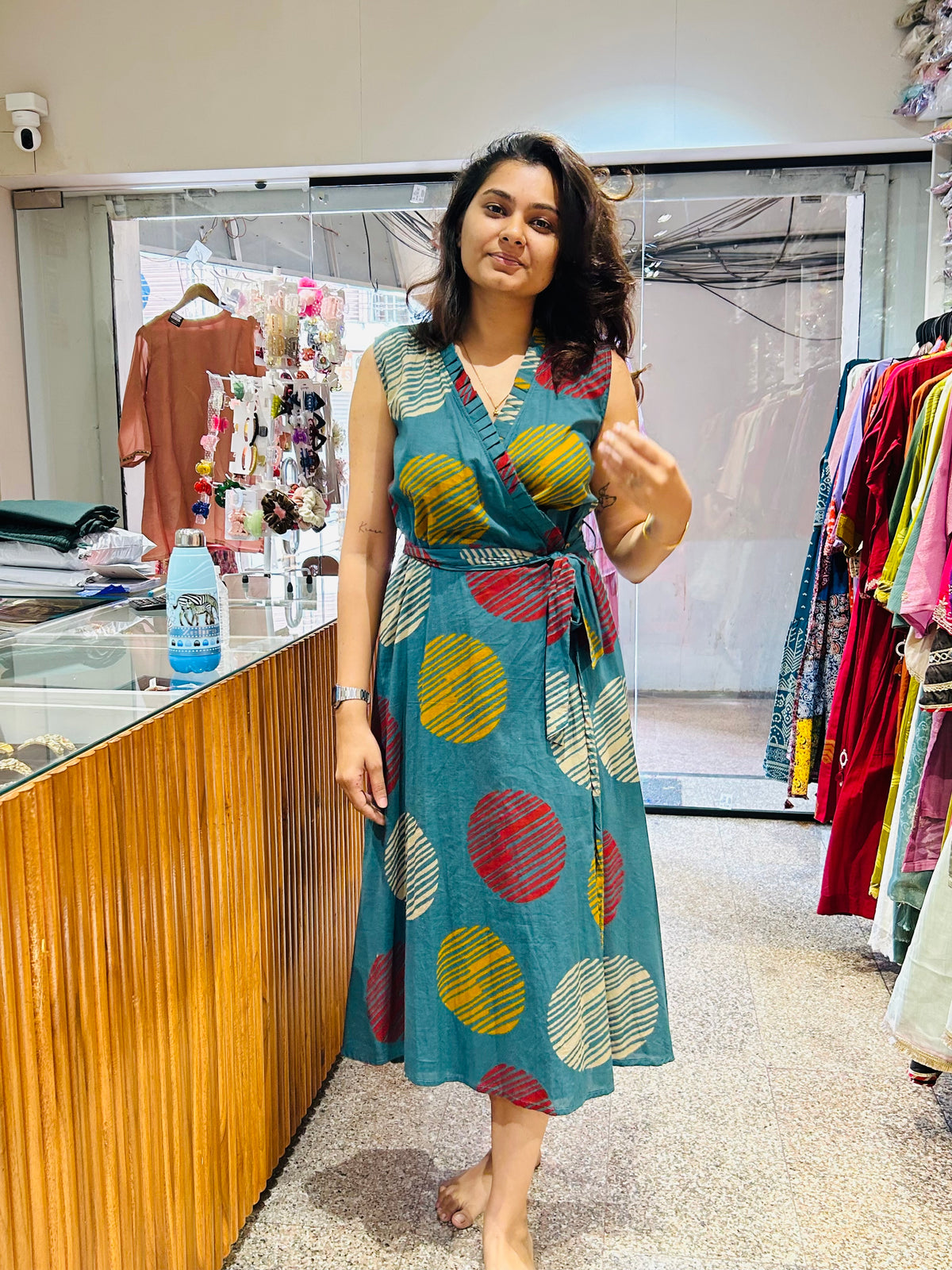 Pure cotton open frock