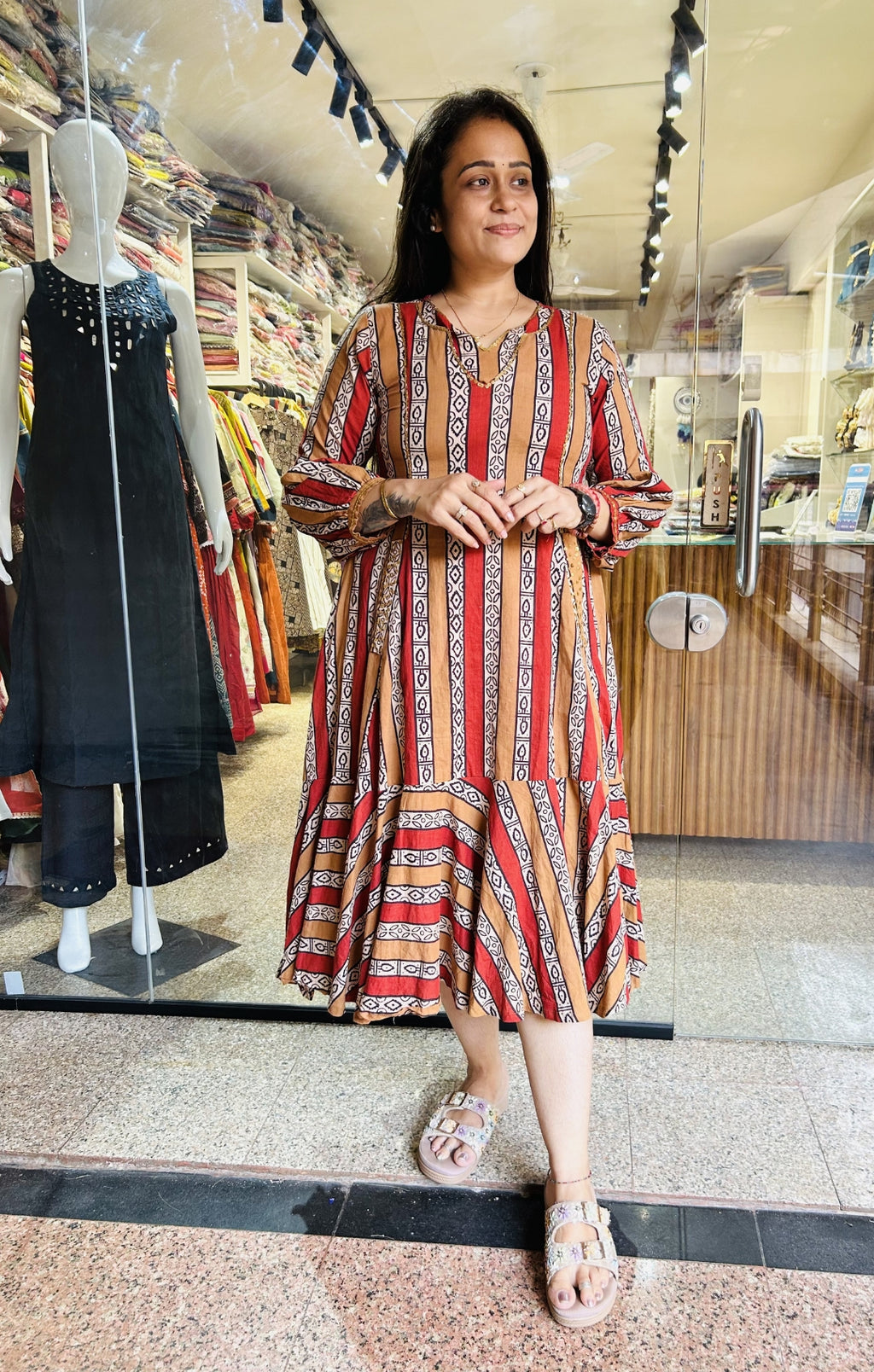Strips Frock