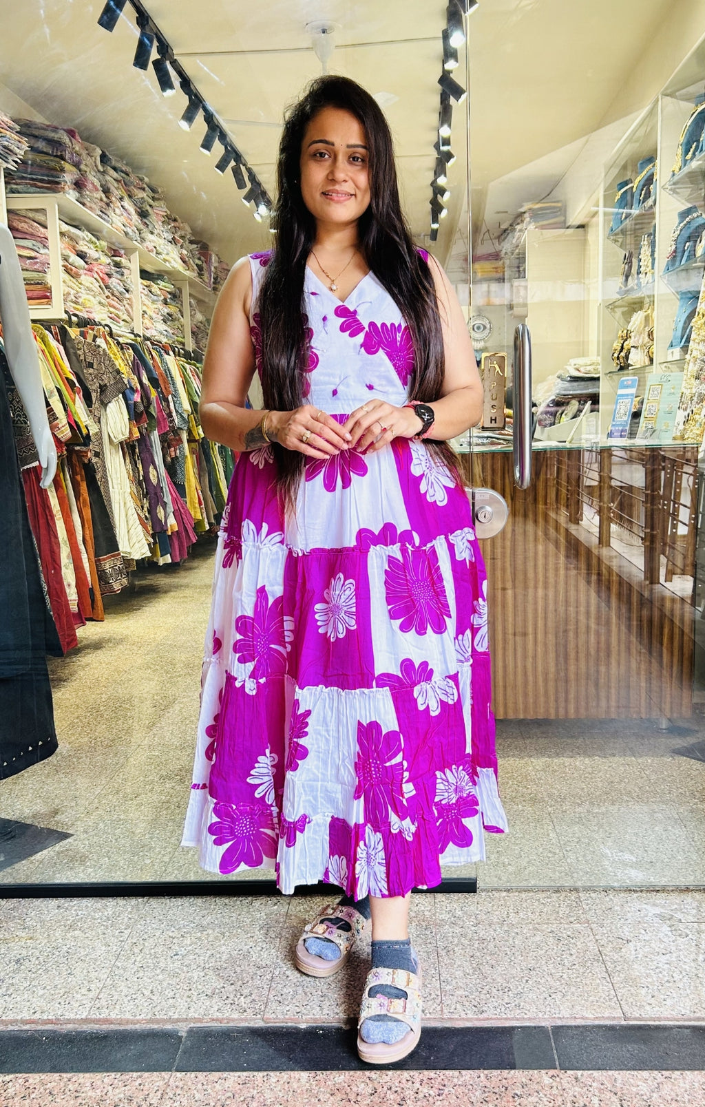 Flower Purple Frock