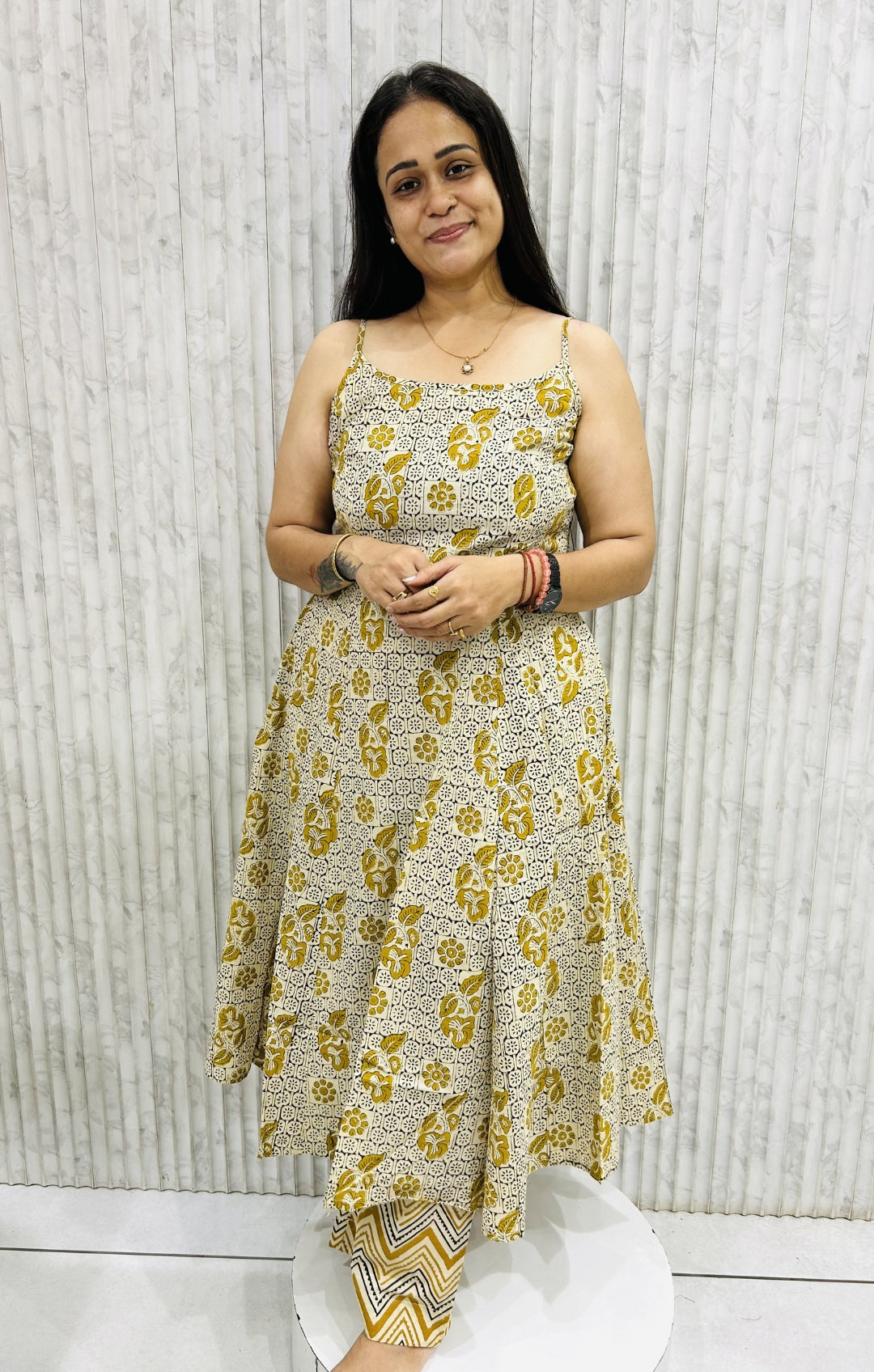 Sleeveless Jaipuri Kurti Plazzo