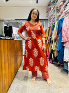 Soft daily wear Aline top with plazzo set