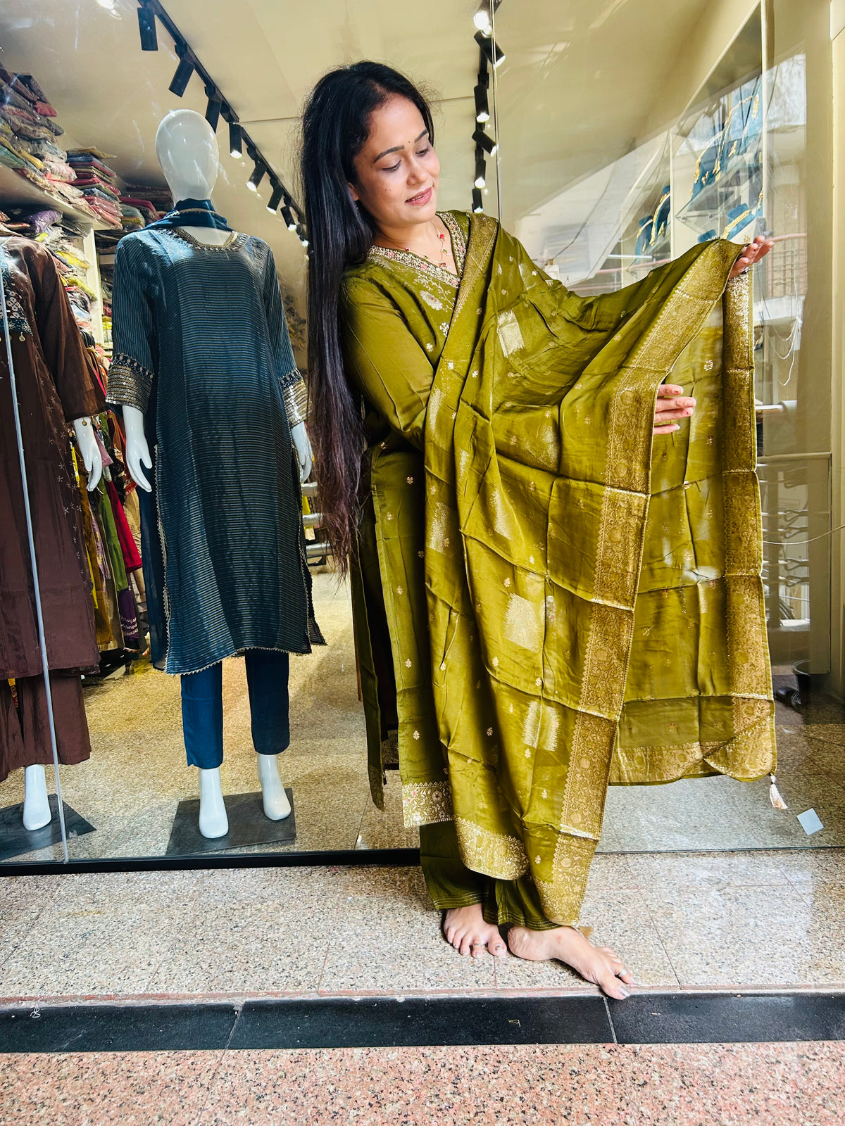 Beautiful mehendi suit