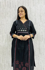 Black Cotton Two-Piece