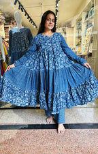 Aanarkali Cotton Two-Piece