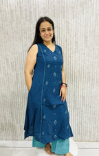 Linen Cotton Blue Two-Piece