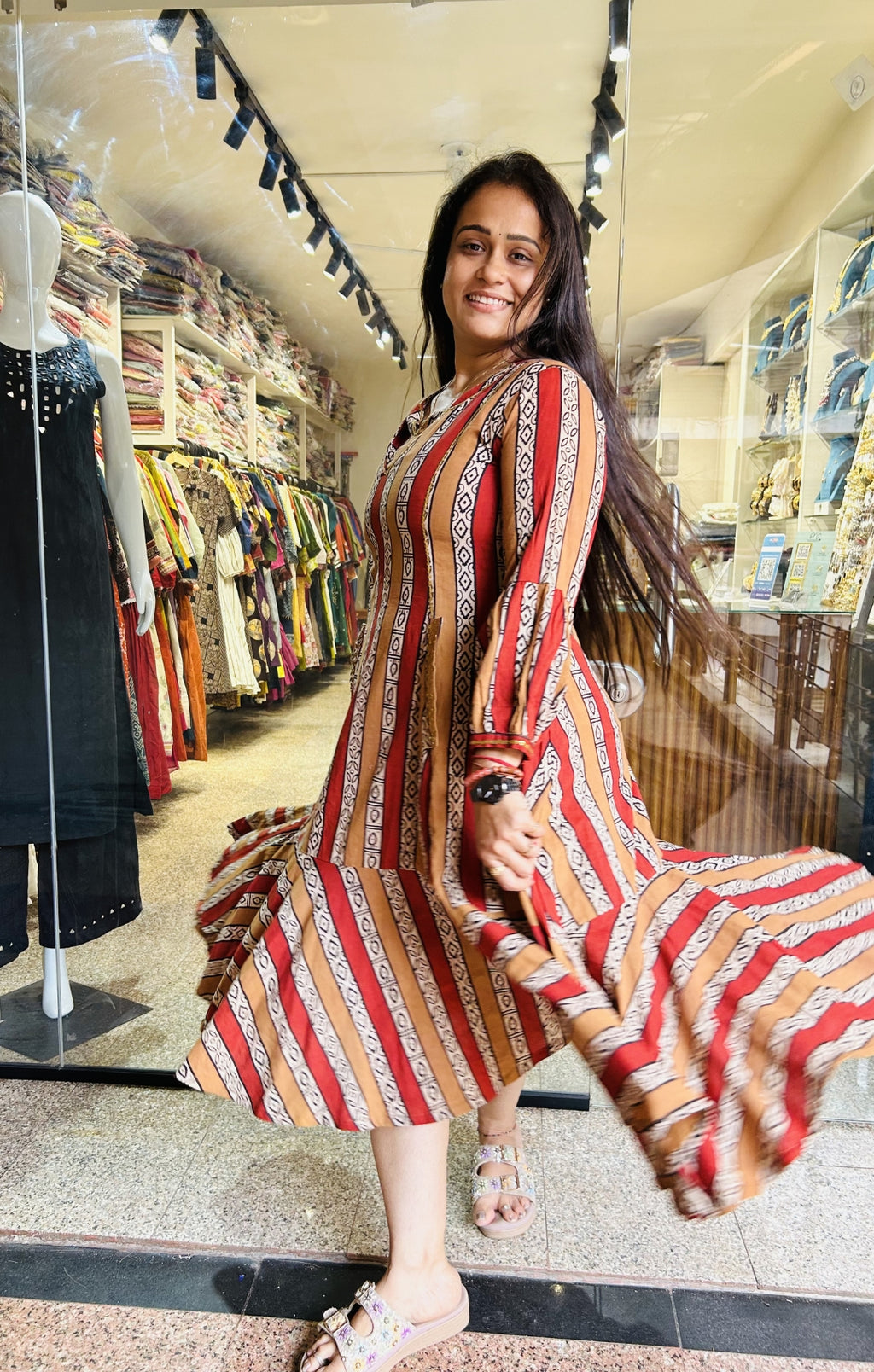 Strips Frock