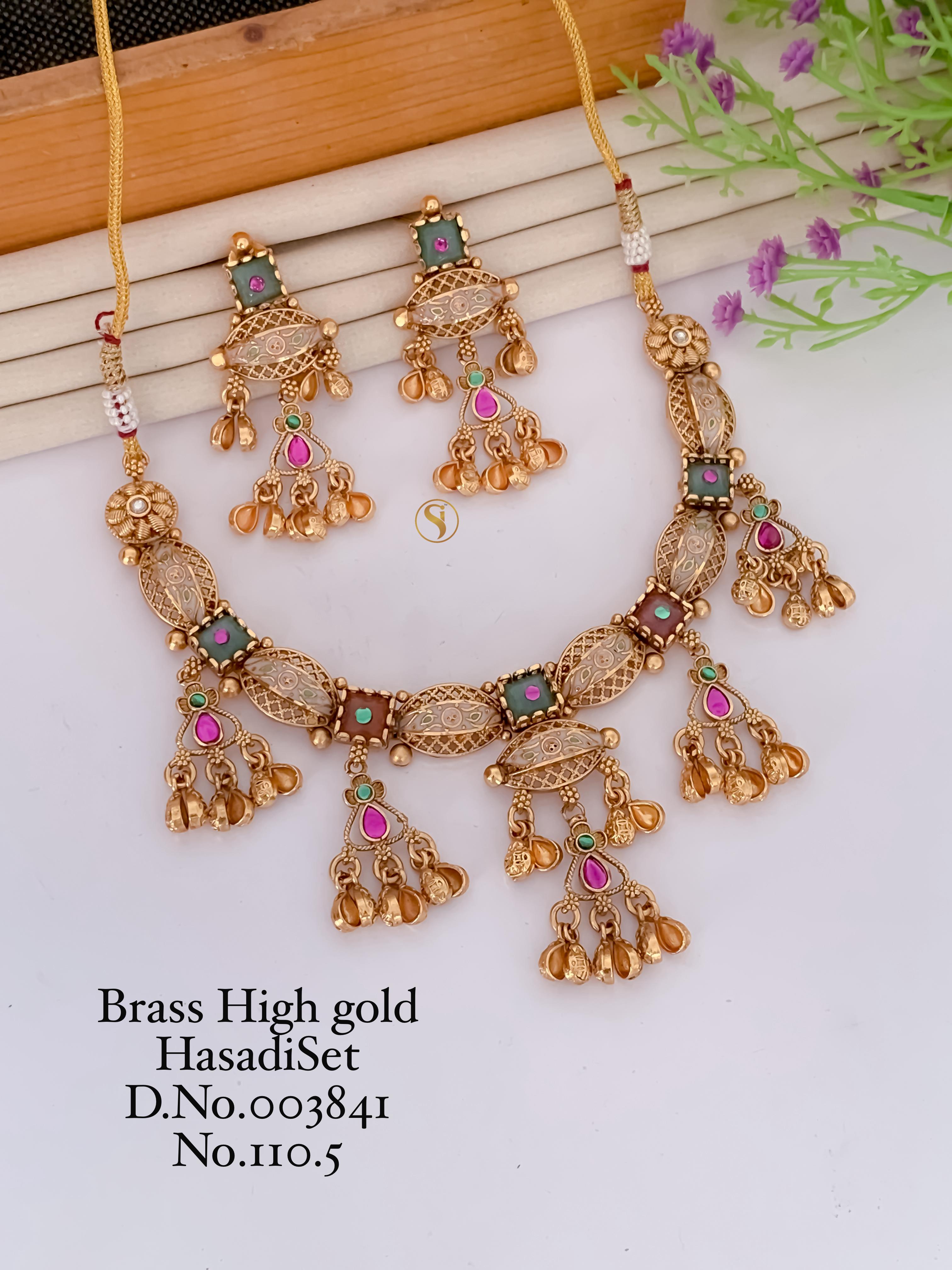 Brass High Gold Hasadi Set