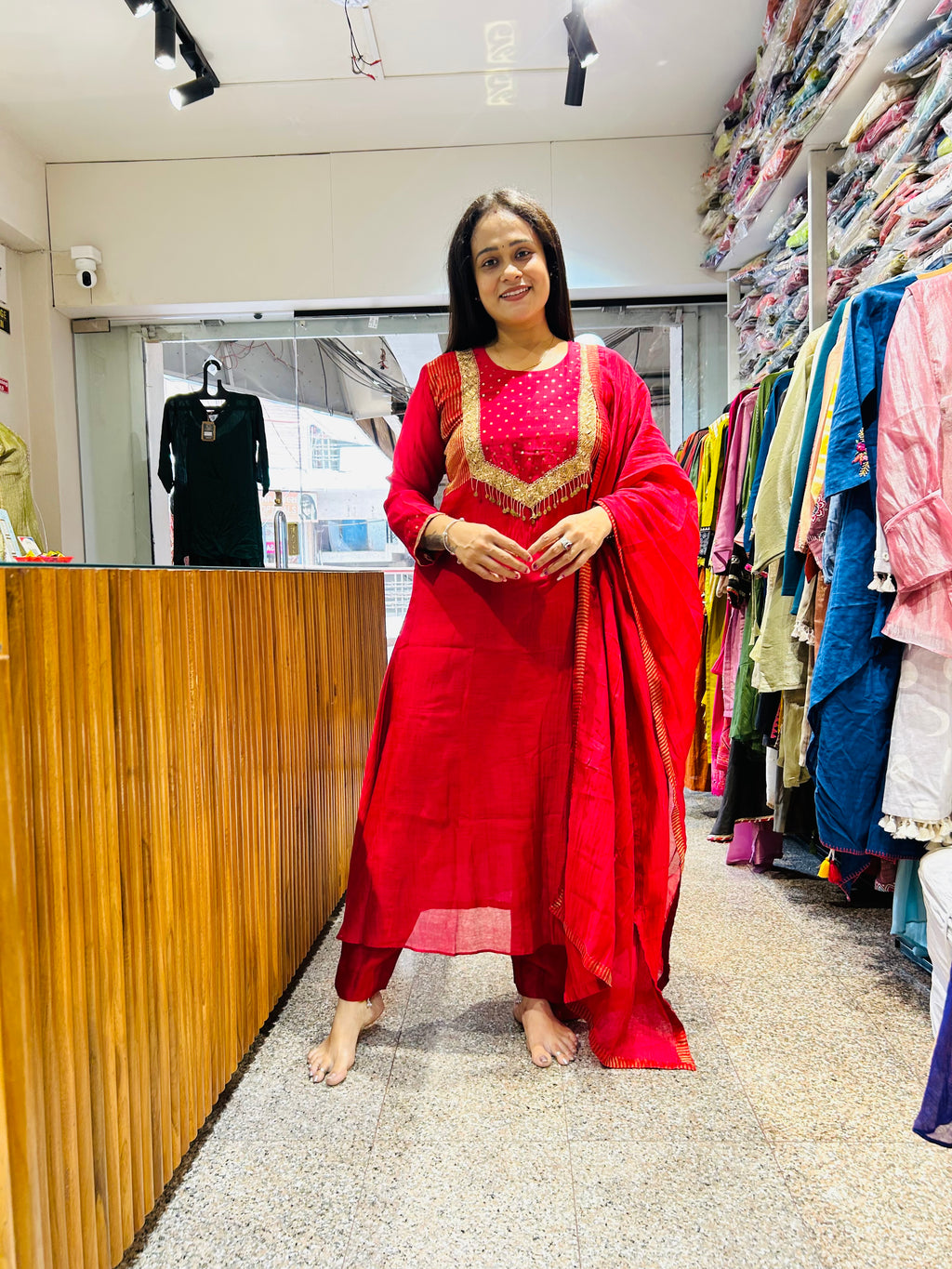 Kia Pure mal chanderi suit