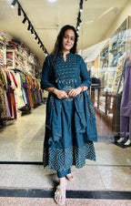 Bandhni Mul Cotton Suit