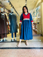 Cotton silk mirror frock