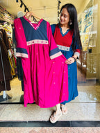 Cotton silk mirror frock
