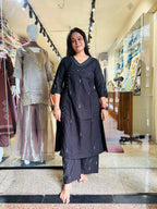 Parrot Aline Top with Plazzo Set