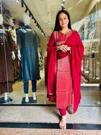 Mahi mal chanderi suit