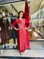 Mahi mal chanderi suit