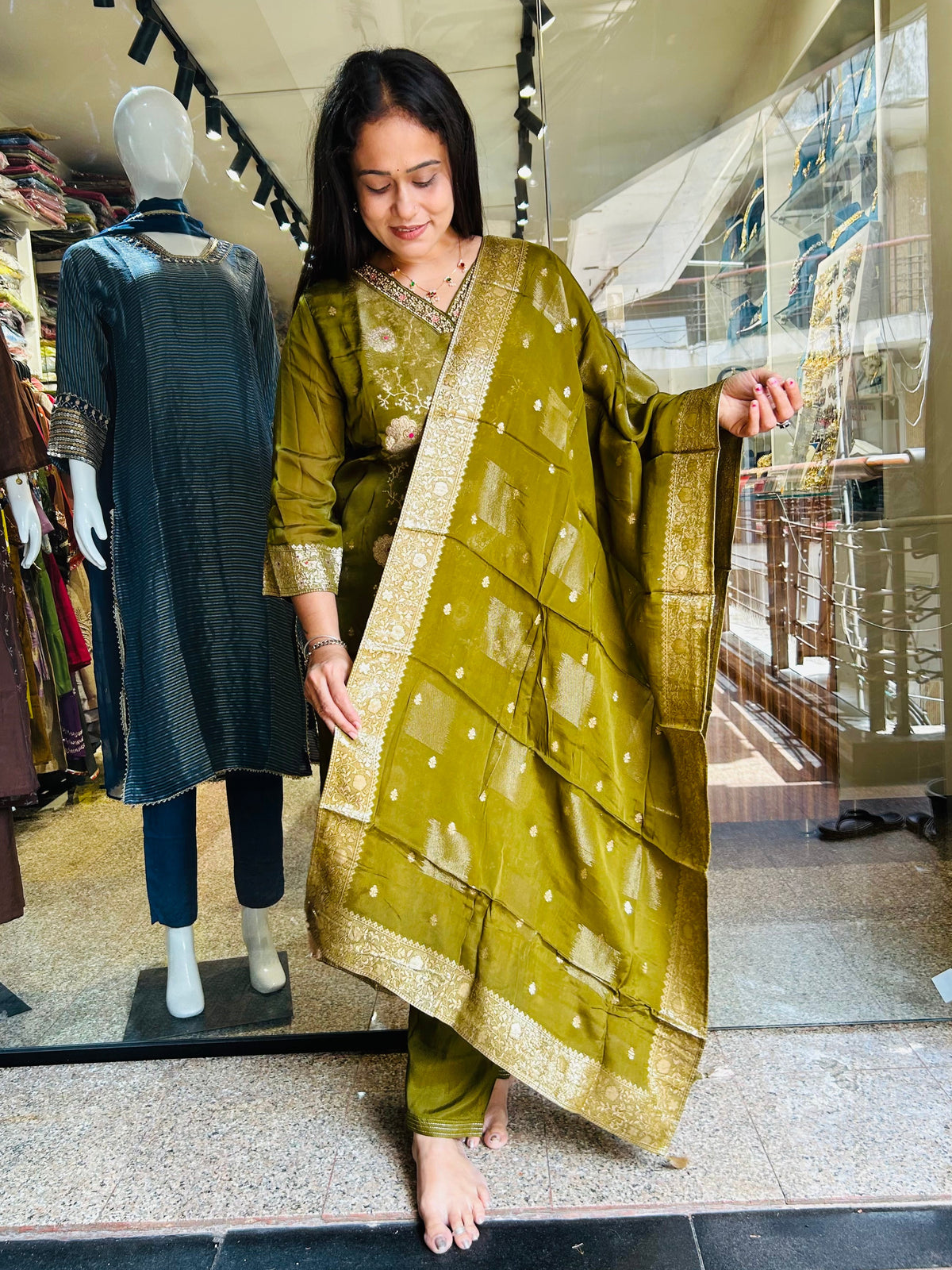 Beautiful mehendi suit