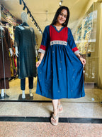 Cotton silk mirror frock