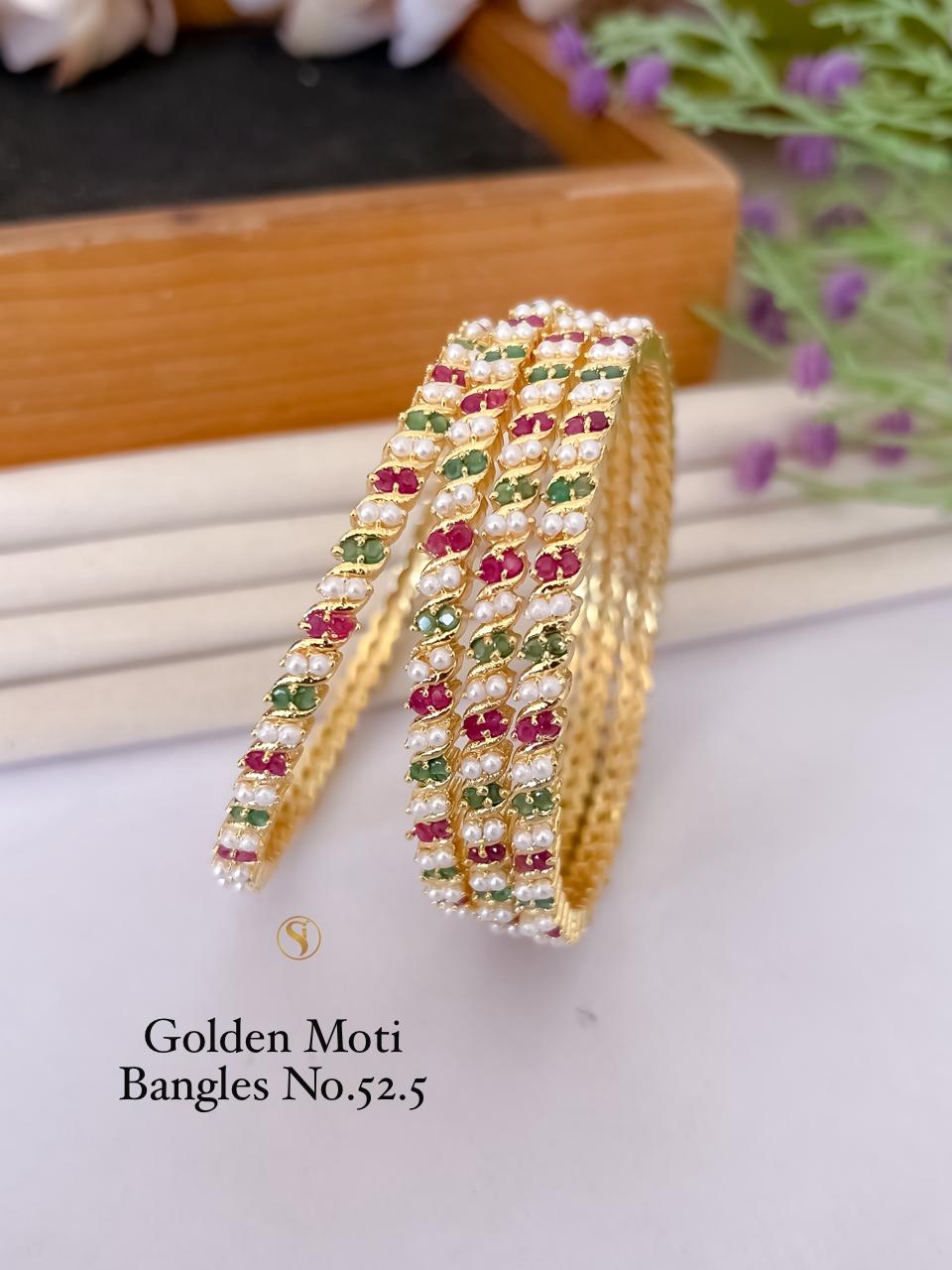 Golden Moti Bangle