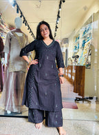 Parrot Aline Top with Plazzo Set