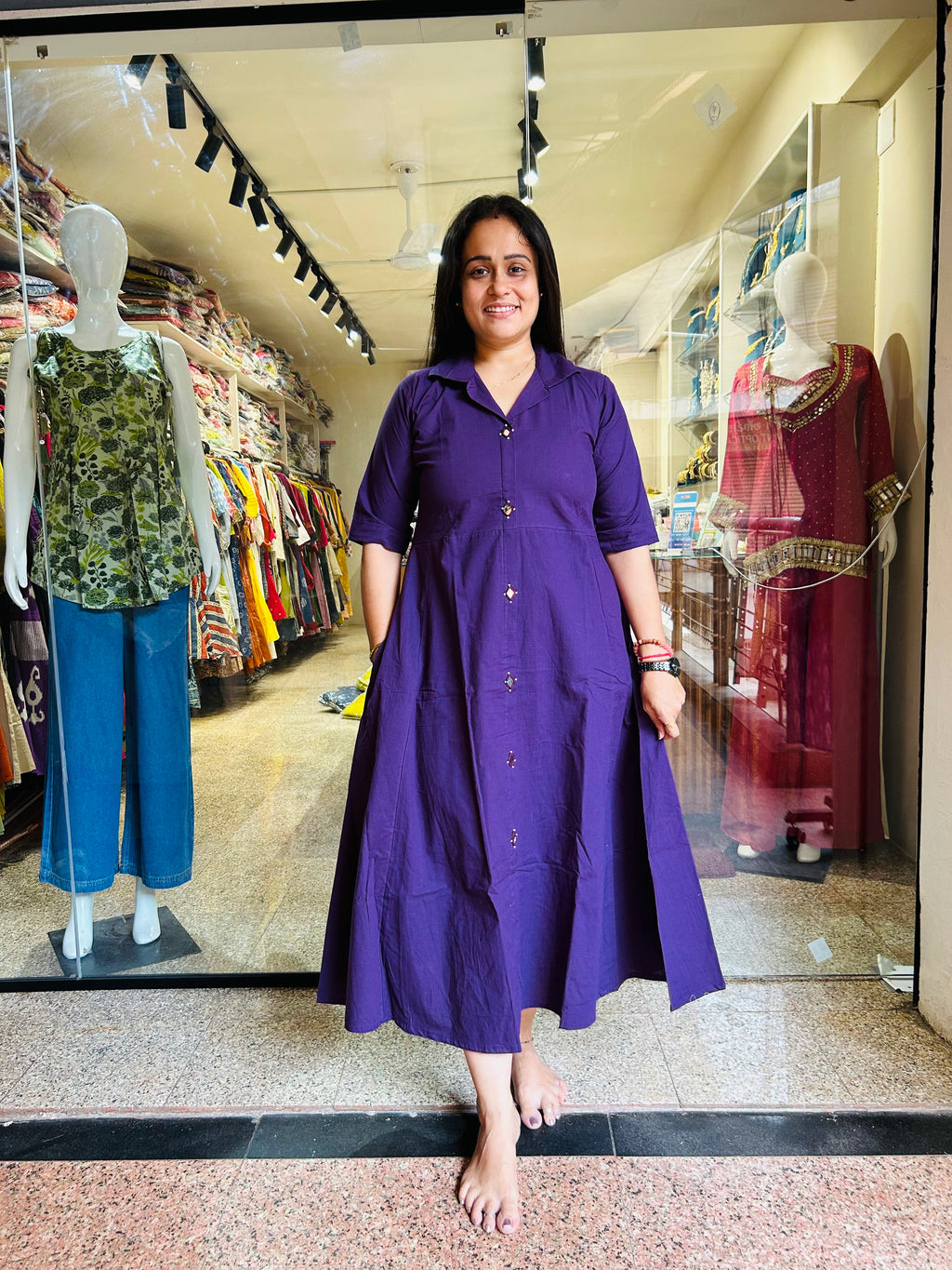 High Demanding Plain Frock