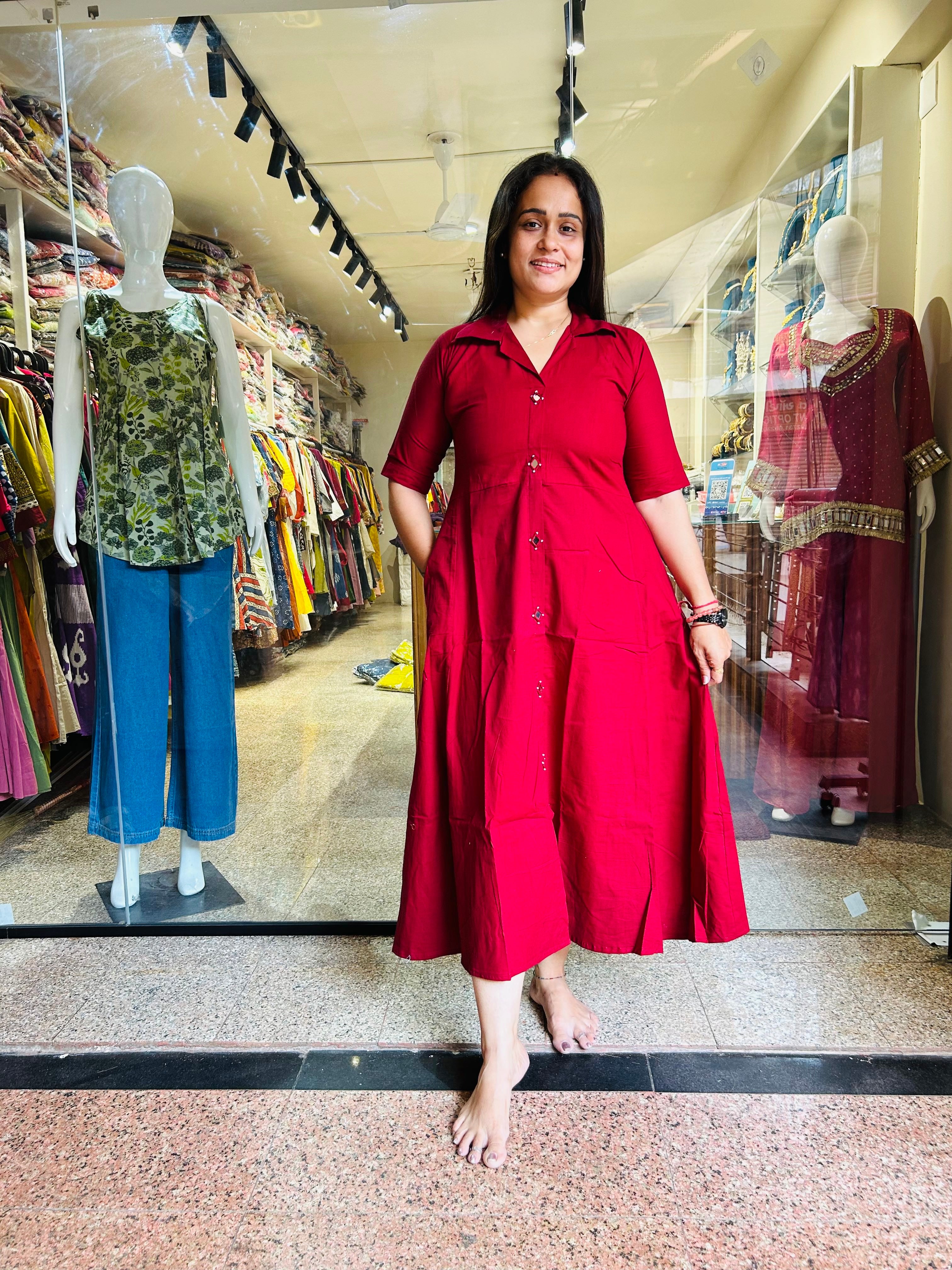 High Demanding Plain Frock