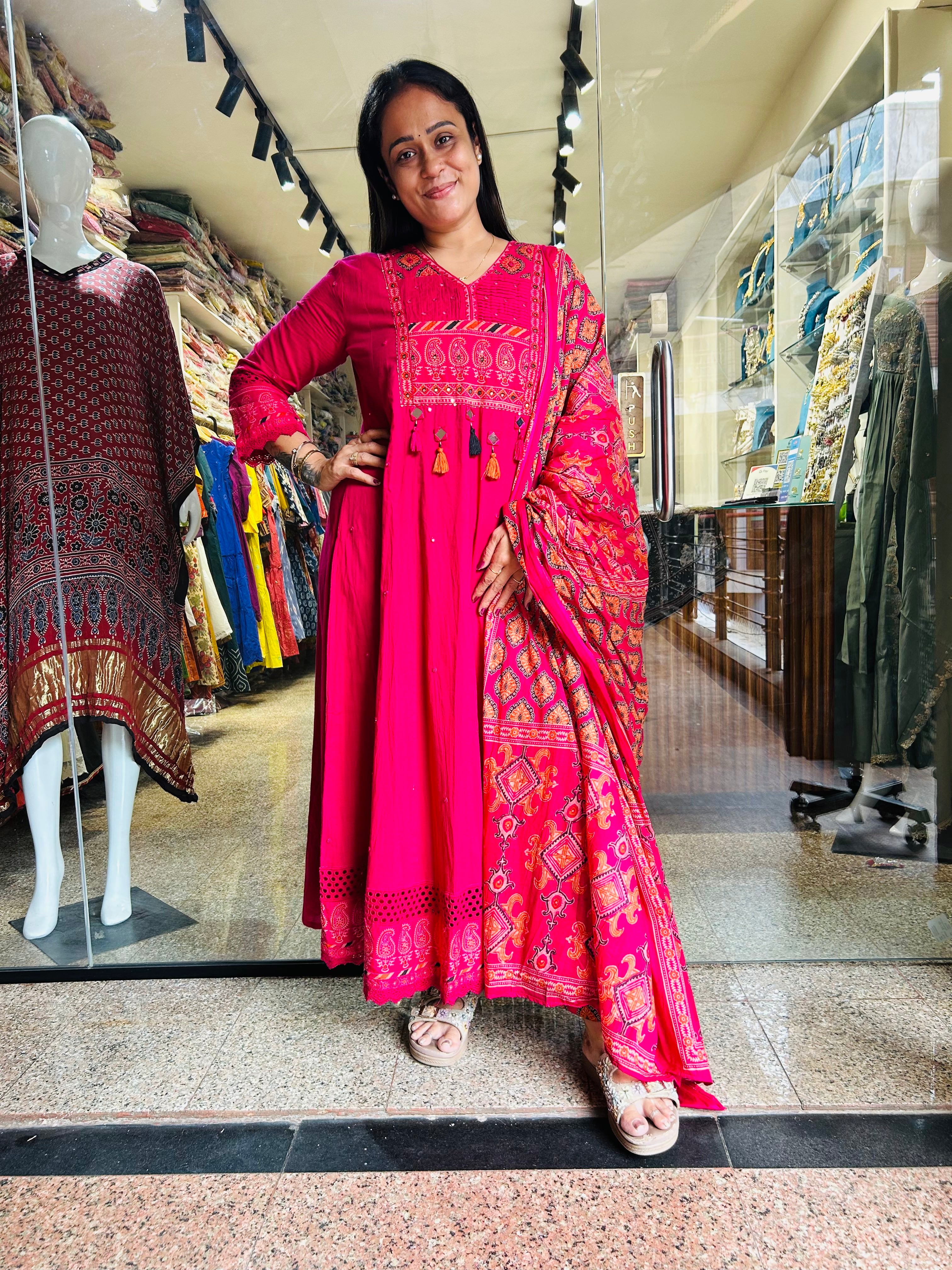 Jaipuri Rani Anarkali Suit