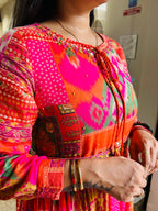 Orange Malti Frocks