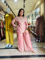 Kajal Pink Koti Co-ord Set