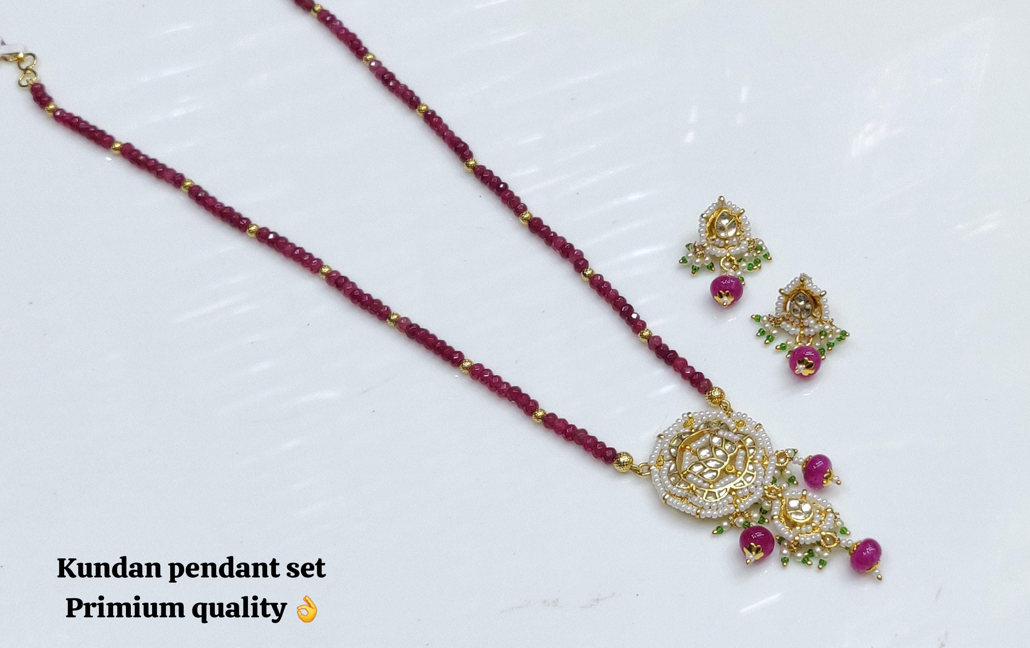 Kundan Pendant Set