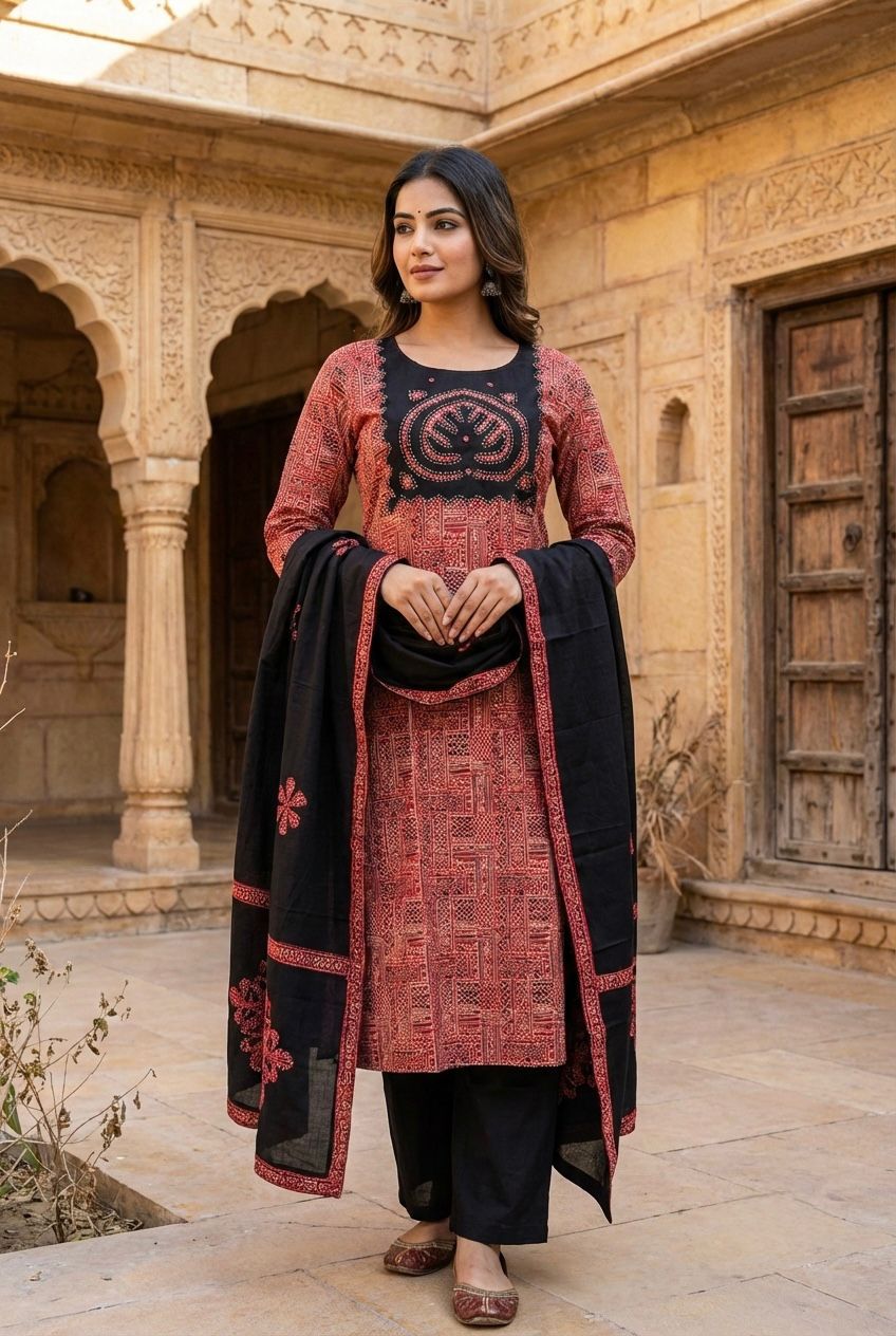Ajrak Aplic Suit